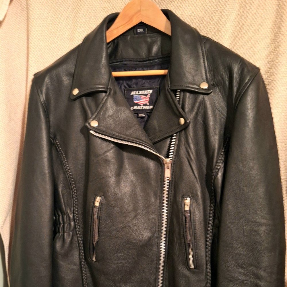 Allstate Leather Ladies Analine Cowhide Jacket With Removable Liner 2XL